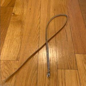 Skinny gold glitter JCrew belt